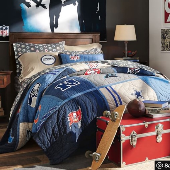 pottery barn nfl sheets